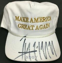 Donald Trump A Signé Autographied Hat Rendre L'amérique Grande Encore Une Fois Beckett Bas