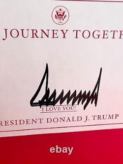 Donald Trump A Signé Book Our Journey Together 45th President
