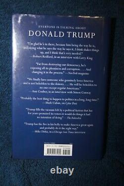 Donald Trump A Signé Crippled America Book 2015 Washington DC President Of Us