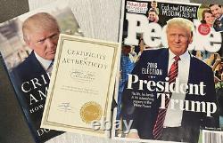 Donald Trump A Signé Crippled America Book With Coa Limited Edition Magazine Incl