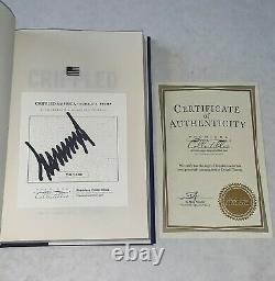Donald Trump A Signé Crippled America First Edition Book With Coa Limited Edition