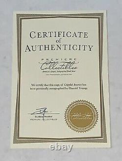 Donald Trump A Signé Crippled America First Edition Book With Coa Limited Edition