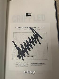 Donald Trump A Signé Crippled America Livre De Première Édition Coa Rare Autographied Num