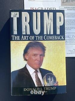 Donald Trump A Signé L'art Du Comeback Livre Jsa Loa Auto Grade 9 Pres #45