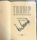 Donald Trump A Signé Le Livre De La 1ère Édition L'art Du Comeback Bold Autograph Jsa