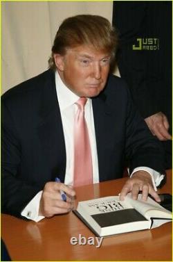 Donald Trump A Signé Livre Autographe Rare Psa Loa