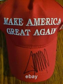 Donald Trump A Signé Maga Hat Make America Great 2020 Chapeau Nouveau Coa