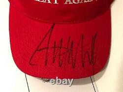Donald Trump A Signé Make America Great Again Hat With Coa & Proof