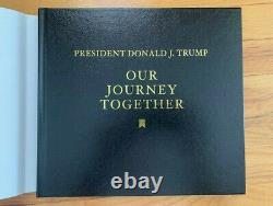 Donald Trump A Signé Notre Voyage Ensemble Book+original Box+jsa Lettre