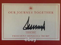 Donald Trump A Signé Notre Voyage Ensemble Livrez Rare Full Jsa Lettre