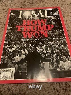 Donald Trump A Signé Time Magazine Autographié Jsa Loa Authentification Président