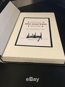 Donald Trump Art Du Deal, 2016 Élection, Certifié Signé Autographié