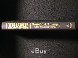 Donald Trump Art Of The Deal Autograph Signature Livre Autographié Signé À Eric