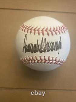 Donald Trump Authentique Signature Complète Signé Lmb Baseball. Psa / Adn. Certifié, Rare