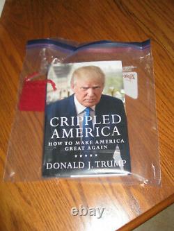 Donald Trump Auto Crippled America 1ère Edition Livre Edition Limitée Avecgold Coin