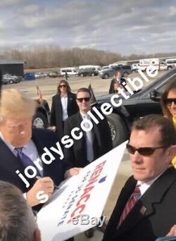Donald Trump Autographe Renacci Campagne Signe Exact Vidéo Bas Preuve Psa