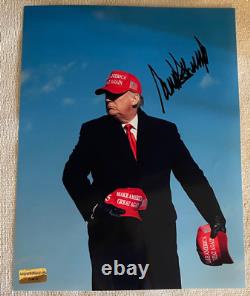 Donald Trump Autographed 8x10 Photo Avec Coa Certifié Entière Entière Signée Auto