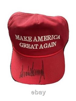 Donald Trump Autographed Maga Hat Cali-fame Hat