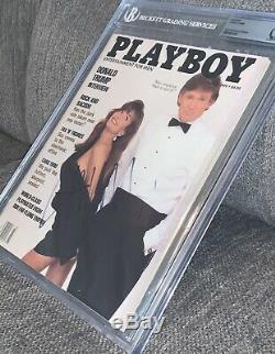Donald Trump Autographié 1990 Playboy Signé Magazine Bas Beckett