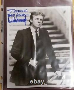 Donald Trump Autographié 8x10 Signé À Deborah Meilleurs Voeux