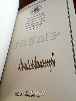 Donald Trump Autographié Livre Easton Realisateurs Comment Enrichissez-withcoa