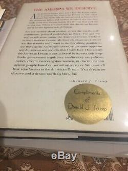 Donald Trump Autographié Livre L'america Nous Méritons