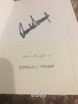 Donald Trump Autographié Livre Signée À La Main Think Like A Champion Vente