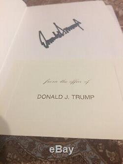 Donald Trump Autographié Livre Signée À La Main Think Like A Champion Vente