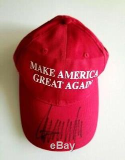 Donald Trump Autographié Make America Great Encore Une Fois Maga Hat Jsa Assermentée Loa