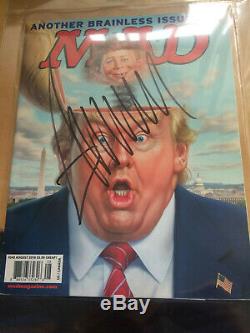 Donald Trump Autographié Par Mad Magazine 27 Décembre 2016
