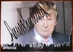 Donald Trump Autographiés 2005 Comic Images The Apprentice Signé Carte De Collection