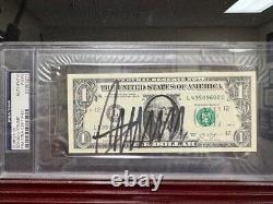 Donald Trump Billet de 1 dollar original signé / autographié PSA/DNA Authentifié