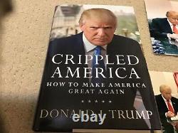 Donald Trump Certifié Autographed Crippled America Numéro De Livre 4006/ 10 000