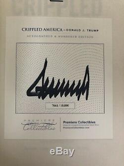 Donald Trump Crippled Amérique Ont Signé Book # 7661/10 000 Président