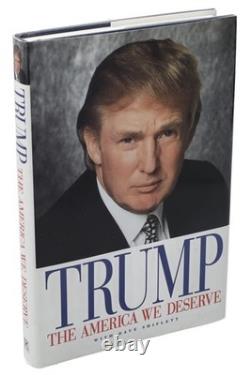 Donald Trump Dave Shiflett Livre dédicacé 'L'Amérique que nous méritons' Beckett LOA