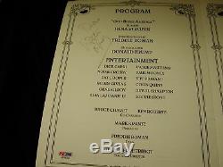 Donald Trump Don King, Joe Frazier Signé Frères Du Club Roast 2005 Programme Psa Coa