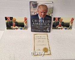 Donald Trump Édition Limitée Signé Autographié Amérique Handicapée avec COA & Photos Originales