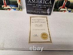 Donald Trump Édition Limitée Signé Autographié Amérique Handicapée avec COA & Photos Originales