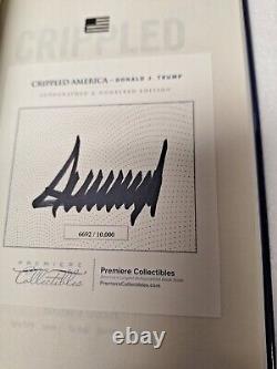 Donald Trump Édition Limitée Signé Autographié Amérique Handicapée avec COA & Photos Originales