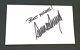 Donald Trump États-unis Président Vintage Signé 3x5 Card Index Autograph