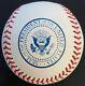 Donald Trump Fac-similé Autographié Mlb Rawlings Baseball Presidential Logo Ball