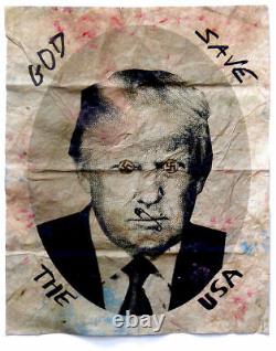 Donald Trump God Save The USA Jamie Reid Uk Artiste Signé Et Numéroté