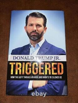 Donald Trump Jr. LIVRE Triggered SIGNÉ Autographié JSA COA EN EXCELLENT ÉTAT