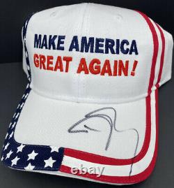 Donald Trump Jr Signé Autographié Garder L'amérique Grande Nouvelle Chapeau 2020 Maga Coa