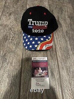 Donald Trump Jr a signé un chapeau Trump 2020 Jsa Coa Maga Don Président Amérique Rare