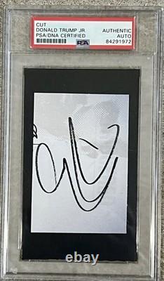 Donald Trump Jr signé et autographié PSA/DNA OFFICIEL CERTIFIÉ ? Donald Trump Jr