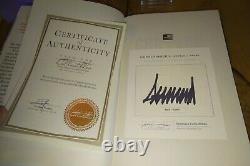 Donald Trump L'Amérique handicapée Signée Auto #8665/10,000 SAUVER DE L'EXTINCTION