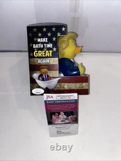 Donald Trump Le Canard Donald Prend Quack Amérique Signé par Randy Quaid JSA COA