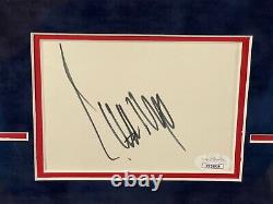 Donald Trump Le Président Américain Billionaire Signé Autographe Encadré Photo Display Jsa