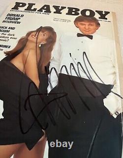 Donald Trump Magazine Playboy Autographed Signé BAS Beckett LOA